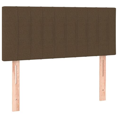 vidaXL Tête de lit Marron Foncé 100x5x78/88 cm Tissu