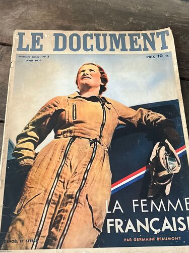 Le Document Avril 1935 La Femme Française 