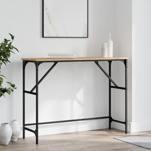 vidaXL Table console ch¿ºne sonoma 100x32x75 cm bois d'ing¿¿nierie