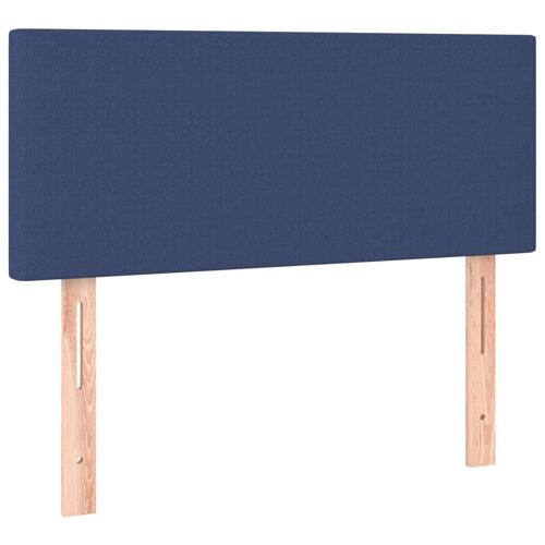 vidaXL Tête de lit Bleu 100x5x78/88 cm Tissu