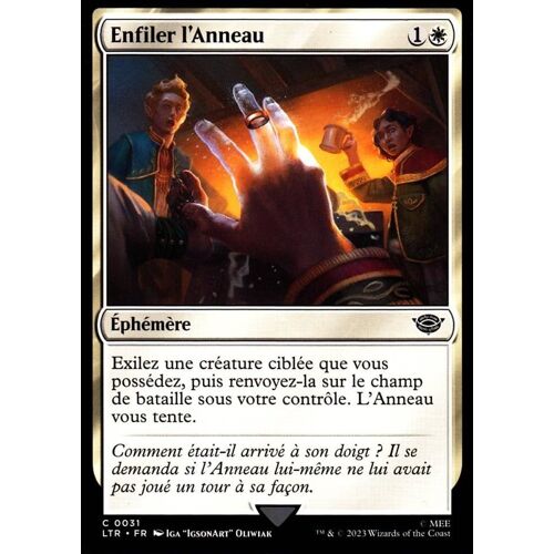 Enfiler L' Anneau - Magic - Le Seigneur Des Anneaux - Chroniques De La Terre Du Milieu - C - 31
