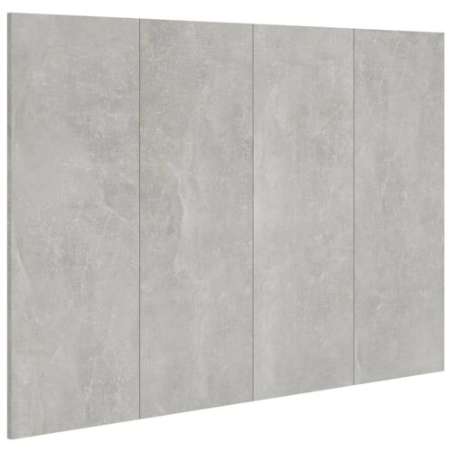 Tête de lit accessoire couchage chambre à coucher meuble 120 x 1,5 x 80 cm MDF gris TDL0203238