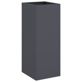 Vidaxl Jardinière Anthracite 32x29x75 Cm Acier Laminé À Froid