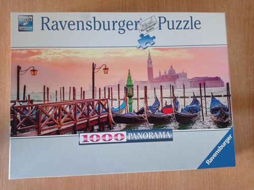 Puzzle Ravensburger 1000 Pièces - Gondoles Venise