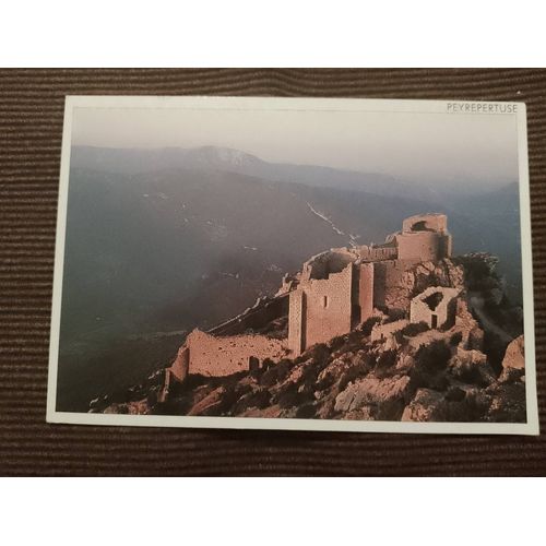 Carte Postale Colorée "Château De Peyrepertuse Dans L Aude"Vintage Années 90.
