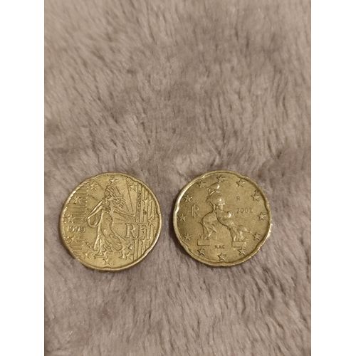 2 Pièce De 20 Centimes D'Euro Rare Et Chère Trouvé En Regardant Mon Porte Monnaie Et J'Ai Fait Des Recherches Sur Tout Les Pièces Que J'Ai Mis En Vente