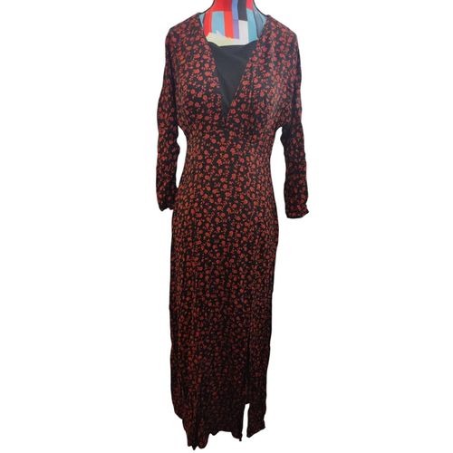 Robe Longue Imprimée Fleurie Taille L