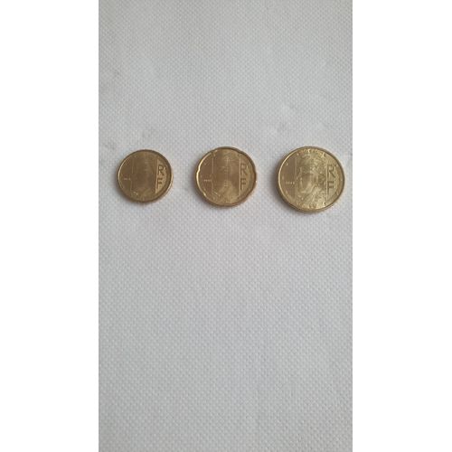 3 Pièces Commoratives Neuves
