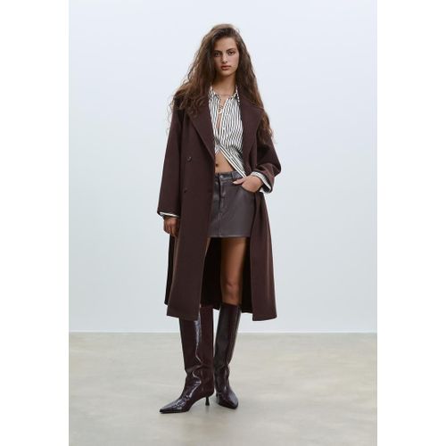 Stradivarius Trench Doux Au Toucher Marron M