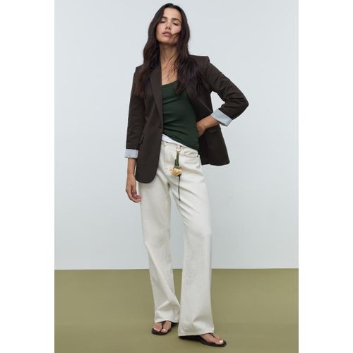 Stradivarius Veste Slim Marron L