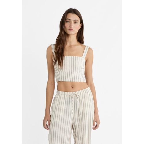 Stradivarius Top Court Avec Lin Pierre L