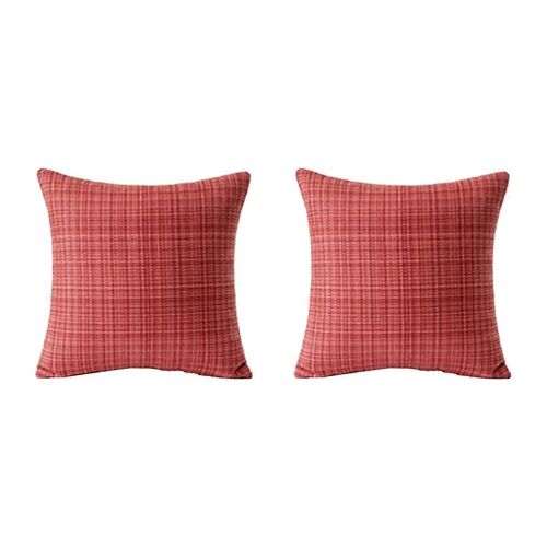Lot De 2 Housses De Coussin D'extérieur Imperméables 18 X 18,Style Ferme