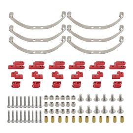1 Set suspension d'amortissement à ressort à lames Pour voiture 1/16 MN Rouge