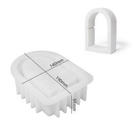 Moule En Silicone Pour Brûleur D'encens,Forme Carrée,Hexagonale,En Forme D'arche,Diy (C)