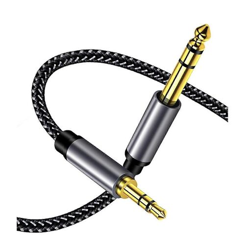 2m de haute qualité 6,35 mm à 3,5 mm Jack Aux Câble pour clavier électronique Guitare Mixer Connecteur audio