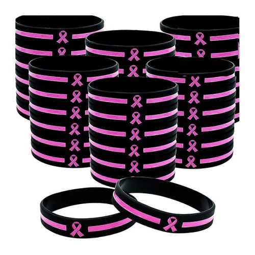 36 Pcs Bracelets De Sensibilisation Au Cancer Du Sein Articles En Vrac Accessoires