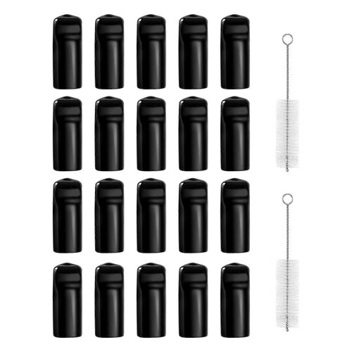 22 pièces couvercle de robinet de bière pression brosse de nettoyage de robinet de bière 20 pièces bouchons de fût de robinet de bière robinet en caoutchouc donc