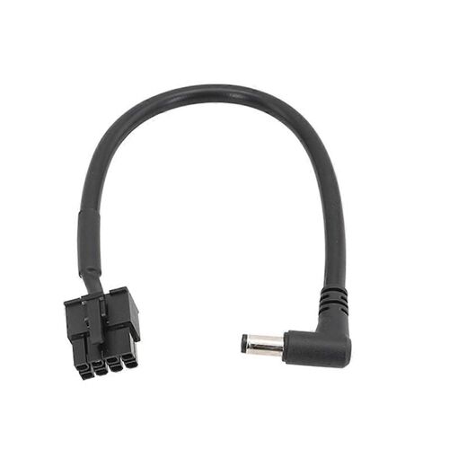 Câble d'alimentation PCIE 8 broches vers CC, câble d'alimentation coudé DC5525 pour module d'alimentation