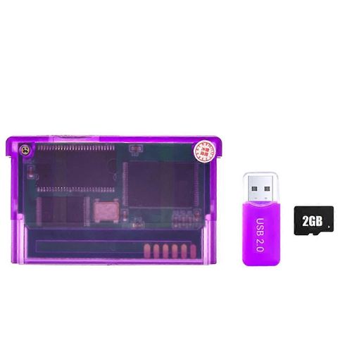 Pour Super Card + 2gb Carte Mémoire Mini Carte Adaptateur Cartouche De Jeu