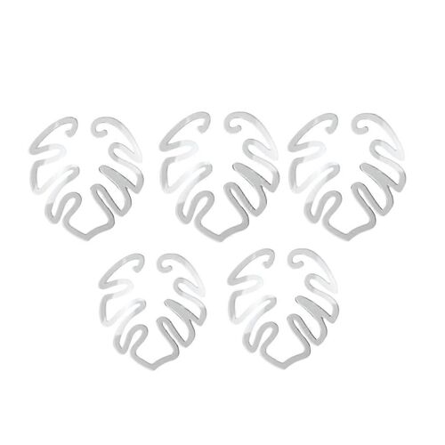 Plante Verte En Forme De Fleur Porte-Feuille De Tortue Bambou 5pcs A