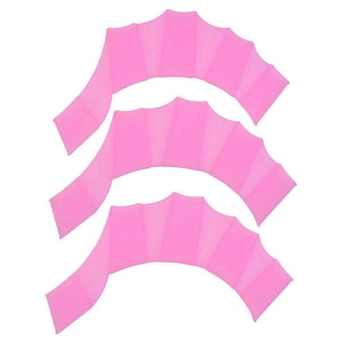 Gants De Natation En Silicone Pour Nageur Débutant Rose M