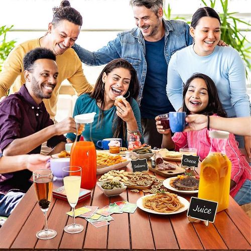 Mini nourriture tableau noir signe,marque-place,tableau d'affichage fournitures de fête