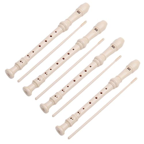 Flûte À Bec Abs Laiteuse 8 Trous Pour Enfants,Flûte D'entrée De Gamme
