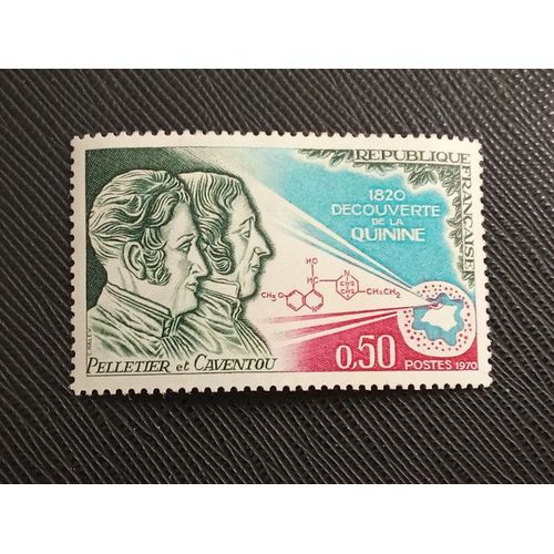 Timbre France ( Yt 1633 ) 1970 150e Anniversaire De La Découverte De La Quinine. Pelletier Et Caventou
