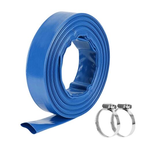 Tuyau de lavage à contre-courant de piscine de 1,5 po x 20 pi,tuyau de pompe de puisard plat