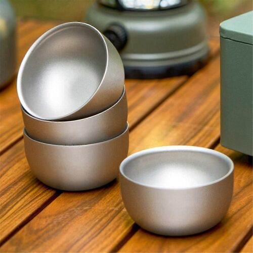 Tasse À Thé En Titane Pur 45 Ml Double Couche 2 Pièces