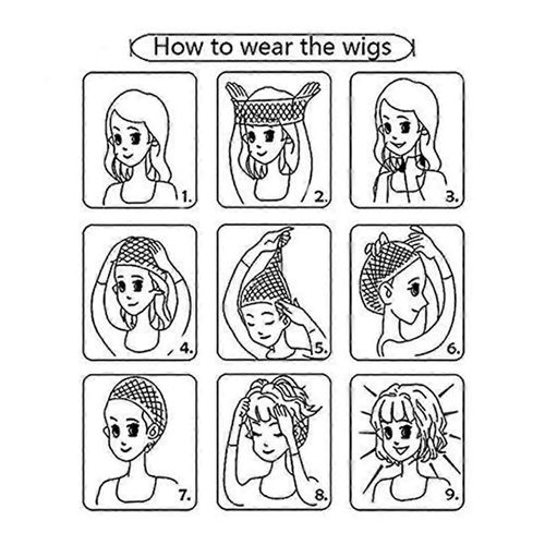 Perruque Mulet Pour Homme,Accessoire De Déguisement Glamour Des Années 80,Perruque De Cosplay