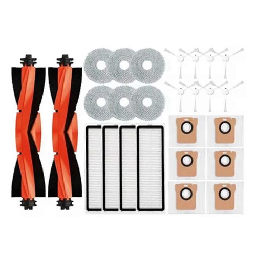 Pour aspirateur robot X20 + brosse latérale principale,filtre,chiffon de nettoyage,sac à poussière