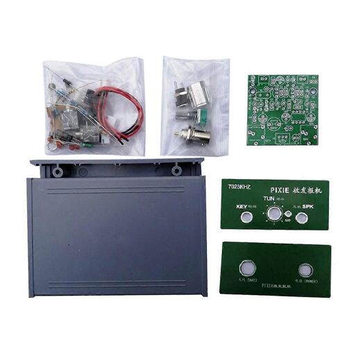 Kit émetteur-récepteur à ondes courtes PIXIE CW 7023 kHz avec boîtier