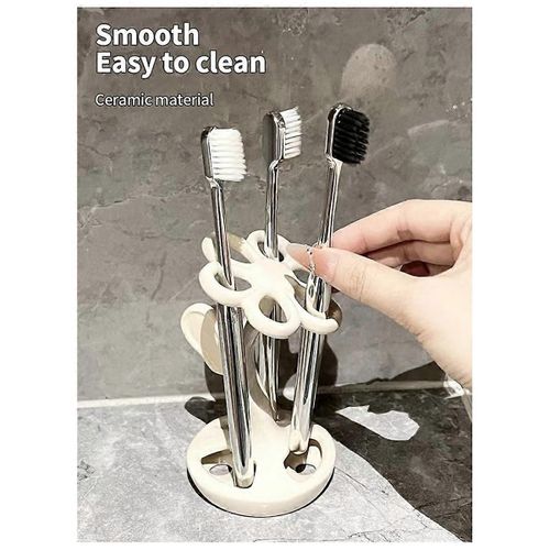 Étagère De Rangement En Forme De Fleur Pour Salle De Bain,Couleur Crème