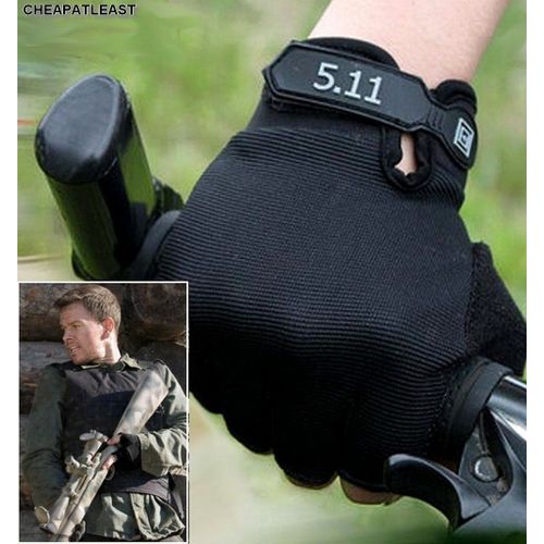 Gants Mitaines Multi-Sport Outdoor / Indoor - Dessous Anti-Dérapant / Forces Spéciales / Commando / Sniper / Moto / Fitness / Musculation / Vélo / Vtt / Trekking ... Taille L