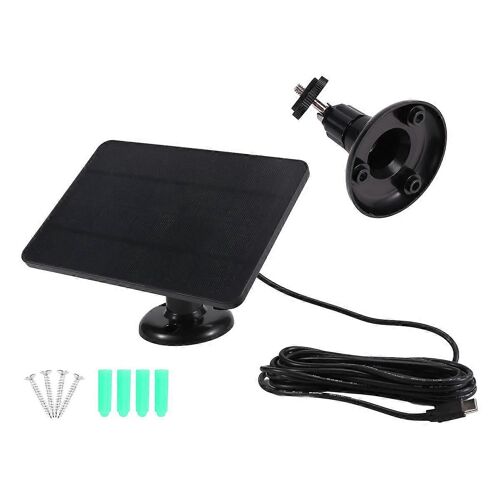 Panneau solaire étanche 4 W pour caméra de sécurité domestique,noir