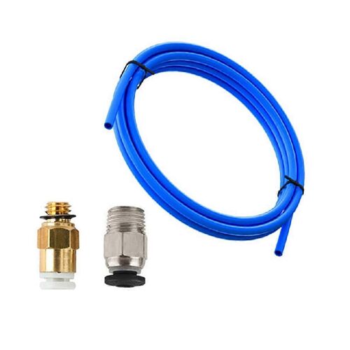 avec connecteurs pneumatiques KJH04-M6 et PC4-01 Tube PTFE bleu 1 m