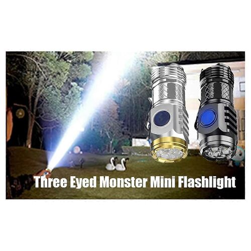 2Pcs Mini Flash Super Power Lampe de poche