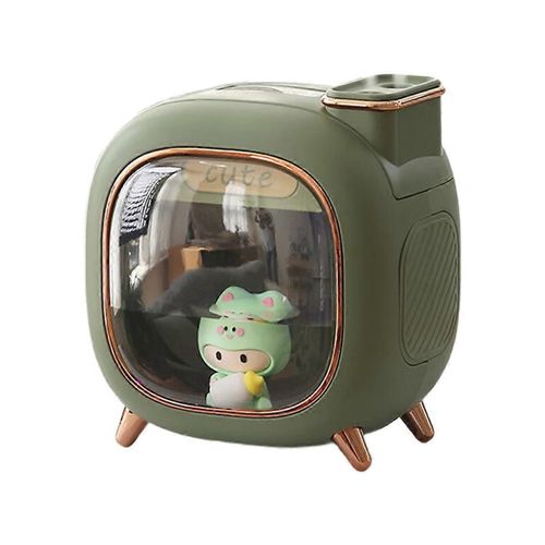 Humidificateur d'air de dessin animé 500ML Grande Capacité Arôme Huile Essentielle Vert