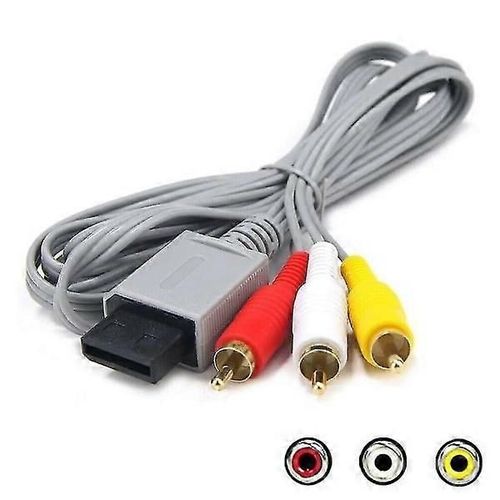 Câble Pour Nintendo Wii/Wii U - Adaptateur De Câble Composite Rca Av Pour L'audio Et La Vidéo
