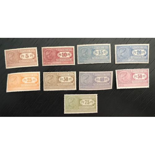Lot De 9 Timbres Fiscaux Neufs* Allemagne Frachtstempel