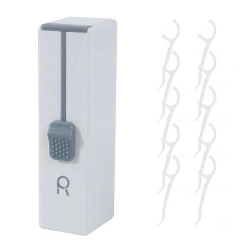 Distributeur De Fil Dentaire - Étui Étanche À La Poussière Portable De Taille Compacte, Comprend Des Cure-Dents, Idéal Pour Les Voyages Et L'utilisation Quotidienne