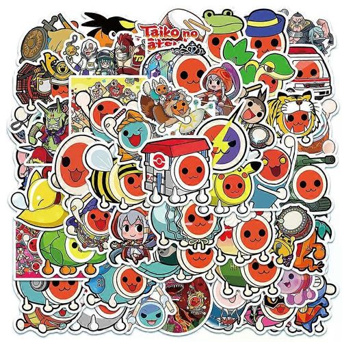 50pcs Taiko No Tatsujin Drum Master Enfants Famille Fun Autocollants Nintendo Switch Ps5