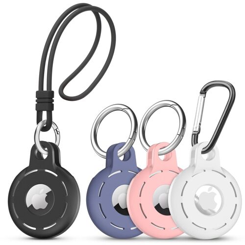 Étui En Silicone Airtags Pour Tracker Apple Airtag Multicolore Paquet De 4