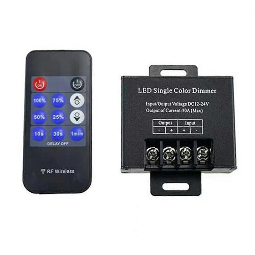 Variateur de couleur LED sans fil, télécommande à 11 touches, réglage de la luminosité, interrupteur pour