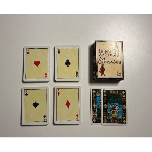 Les Croisades - Jeu De Cartes Vintage (1996) De Baptiste Paul Grimaud - Thème Des Croisades Chrétiennes Et Catholiques (Made In France)