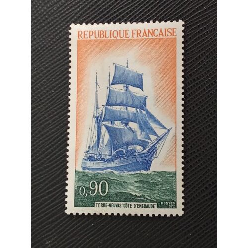 Timbre France ( Yt 1717 ) 1972 Voilier Terre-Neuve "Côte D'emeraude