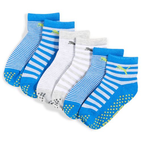Lot De 6 Paires De Chaussettes Classiques Puma Bébé, Shop, Bleu/Grey, 15-18