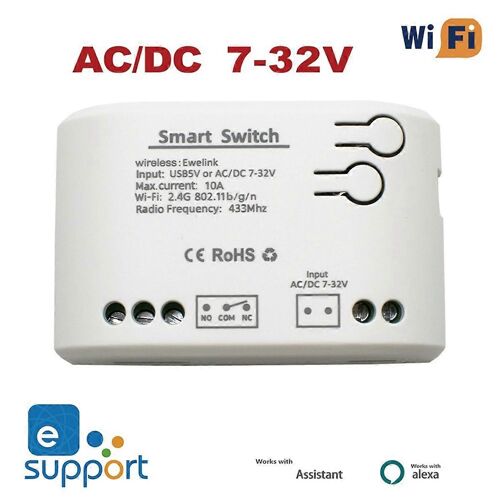 Module de commutation Wi-Fi intelligent,relais d'inching à 1 canal pour maison intelligente