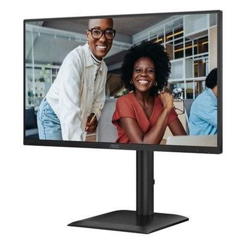 AOC 24E4CV - Écran LED - 24" (23.8" visualisable) - 1920 x 1080 Full HD (1080p) @ 120 Hz - IPS - 300 cd/m² - 1500:1 - 4 ms - HDMI, DisplayPort, USB-C - haut-parleurs - noir